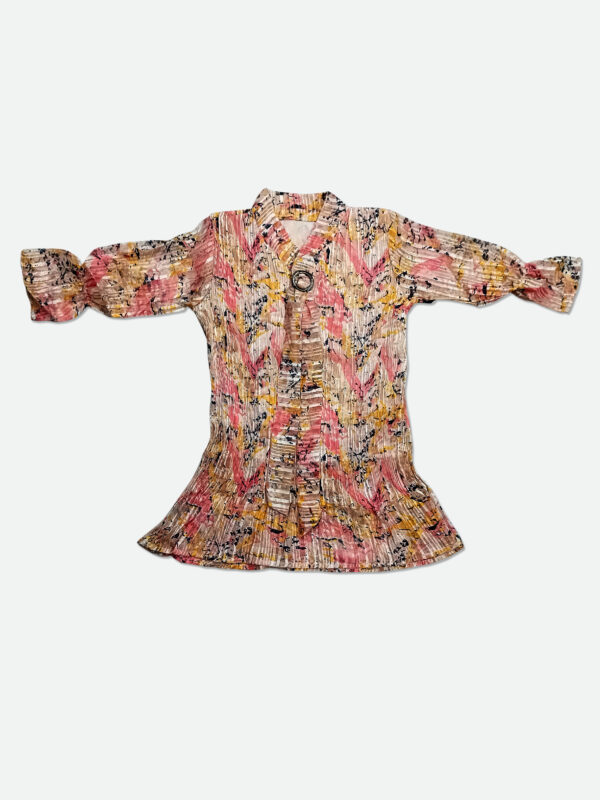 Chiffon Top with Orange and Pink Color