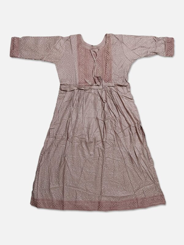 Rayon Nayra Cut Kurti in Light Rosy Brown Color